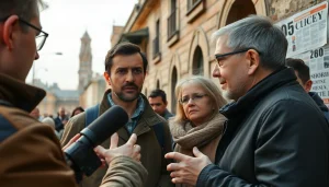 Збір новин з https://sumytoday.in.ua, у центрі міста Суми, з активним учасником на фоні.