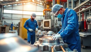 Aluminum chromating Malaysia process in a modern manufacturing facility with skilled professionals.