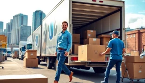 Skilled movers Vancouver loading trucks with boxes, showcasing professional relocation services.