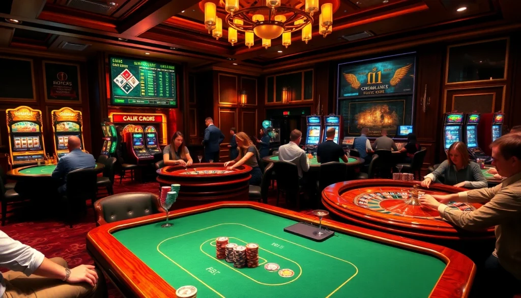 Experience thrilling casino action at https://rr88.wales/ featuring professional gaming tables and vibrant slot machines.