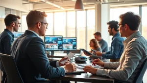 Engaging news editorial meeting at https://www.thedailynewsonline.com, showcasing dedicated journalists brainstorming.