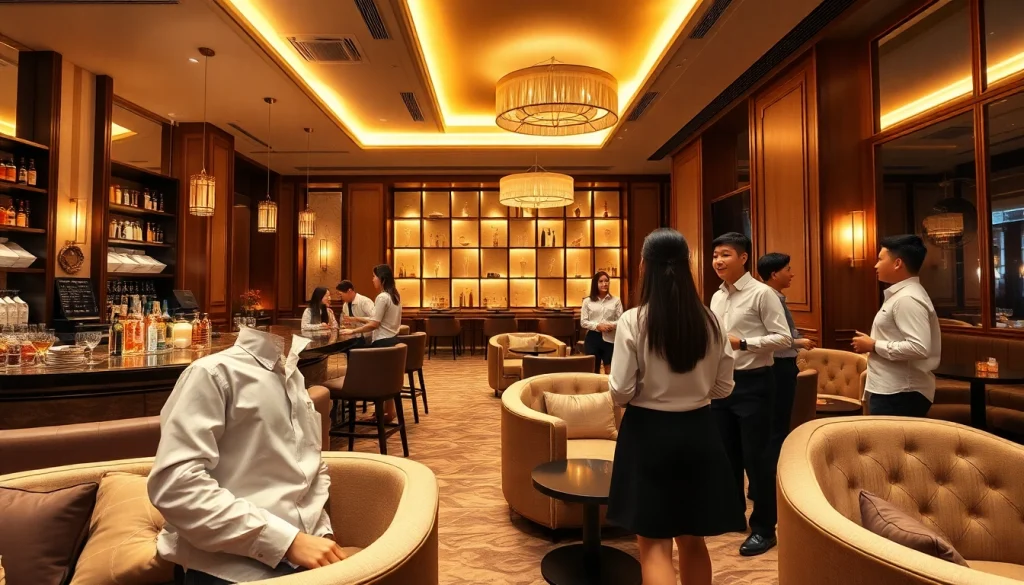 Experience upscale hospitality at the shirt room in Suwon, gdmc.bio, showcasing elegant interiors and friendly staff.