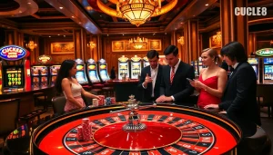 Trải nghiệm cảm giác thắng cược tại LUCK8 trên bàn casino sang trọng, nơi sự phấn khích và đẳng cấp giao thoa.