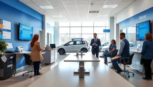 Engaging scene of Detran GO office showing professional consultations about IPVA 2026.