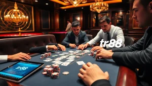 Join the action at tr88 casino with vibrant poker players and thrilling gaming elements.