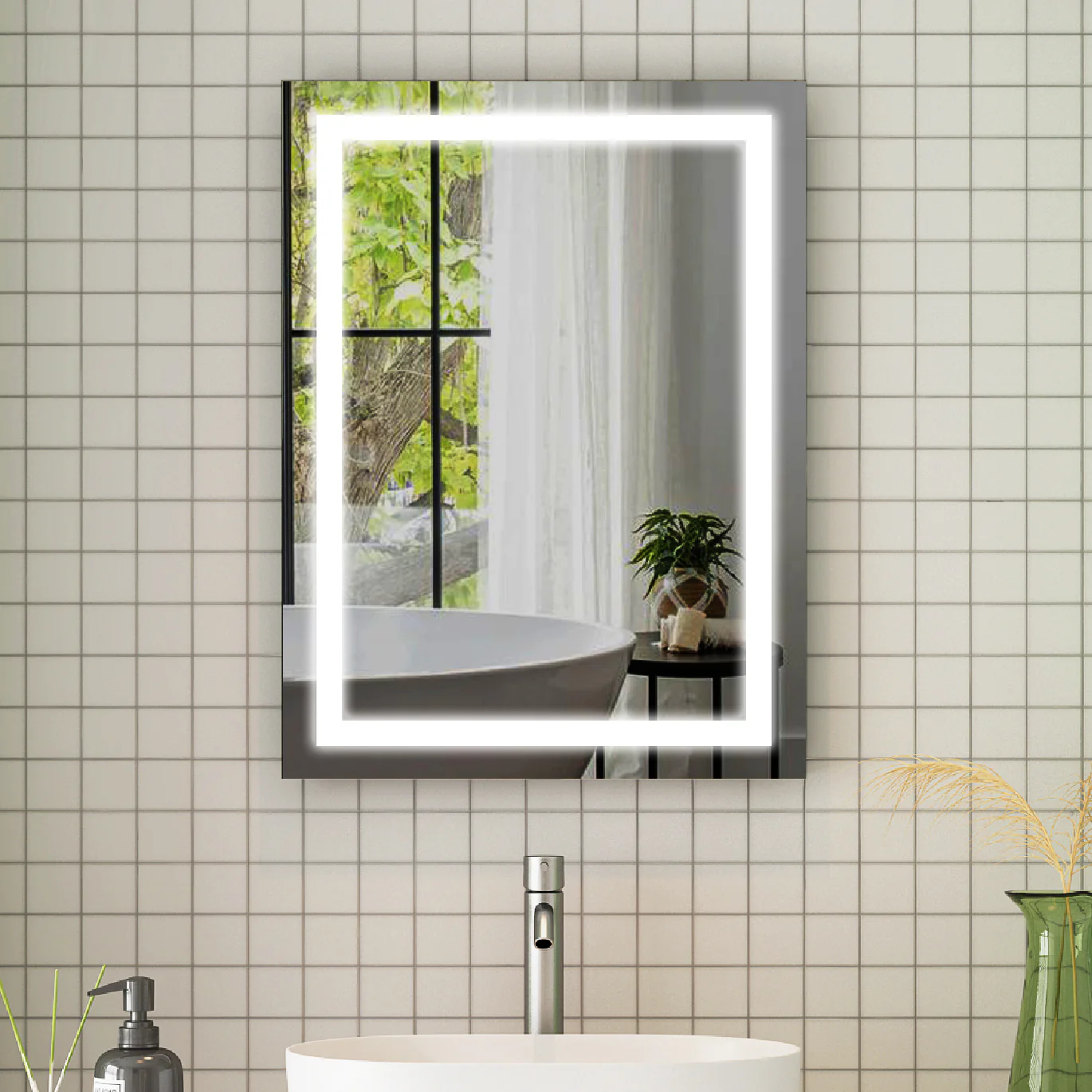 Premium Bathroom Mirror Light Mirror by Elegant Showers