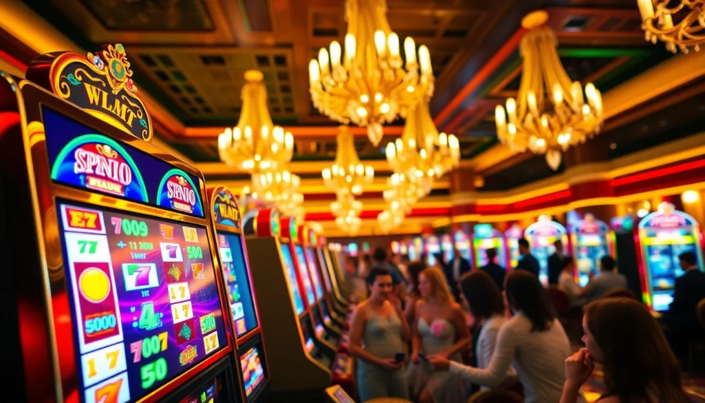 Rasakan sensasi Slot Depo 5K dengan permainan seru di mesin slot kasino yang penuh warna.