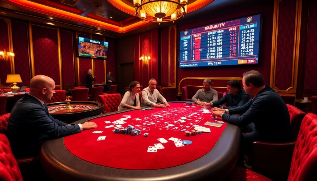 Experience thrilling high-stakes gambling at Vaoluoi tv with vibrant casino action.