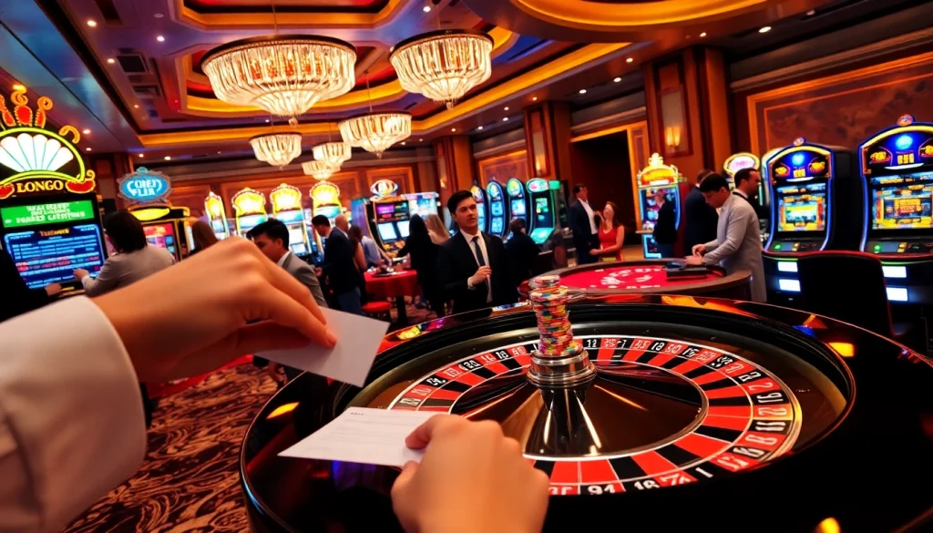 Experience the thrill of gaming at new88bet with vibrant casino tables and exciting players.