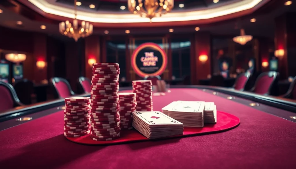 เกมคาสิโน tiger24 vip ที่มีชิปวางซ้อนอย่างมีระเบียบในบรรยากาศหรูหรา