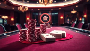 เกมคาสิโน tiger24 vip ที่มีชิปวางซ้อนอย่างมีระเบียบในบรรยากาศหรูหรา