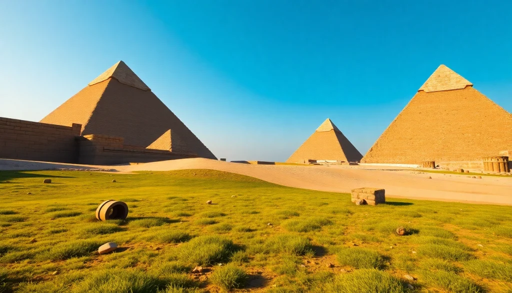 Pyramid structures showcasing their grandeur and historical significance in Egyptian culture.