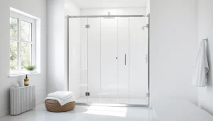 Erleben Sie die sonni Duschkabine 80x80 in einem eleganten, modernen Badezimmer.