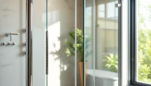 Showcase of elegant shower doors uk reflecting modern design trends in a stylish bathroom.