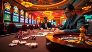 Experience high-stakes poker at https://mm88.co.in/ with glamorous tables and vibrant casino elements.