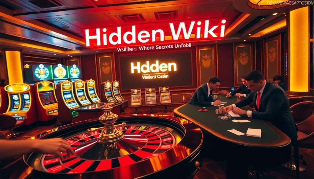 Spin the roulette wheel at the hidden wiki-inspired luxury casino atmosphere.