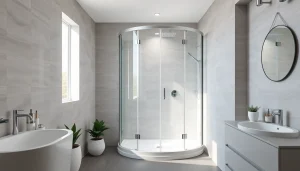 Erleben Sie die Eleganz der duschkabine 90x90 in modernem Badambiente.