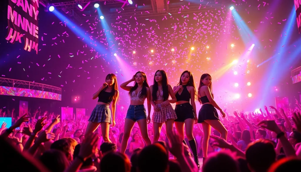 Stay updated with Blackpink news featuring the group performing live on stage.