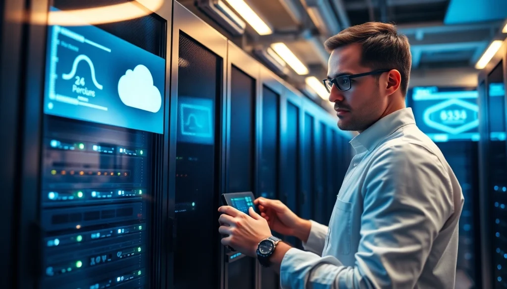 Configure servers at https://aminserve.com with a high-tech data center ambiance.