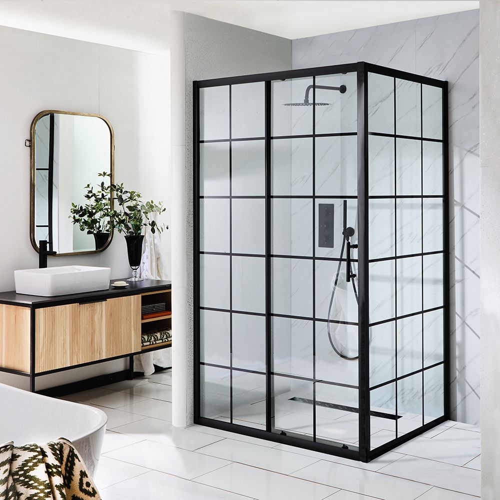 Black Frame Shower Doors for a Sophisticated Shower Look