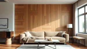 Transform your space with a stunning wood panel decor wall that adds warmth and style.