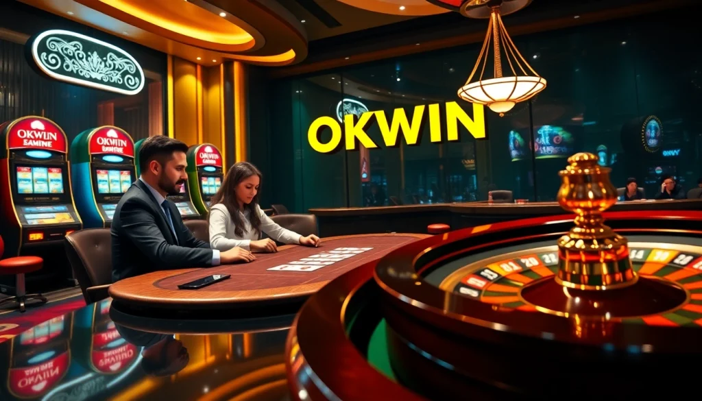Play exciting games at OKWIN's luxurious online casino platform.