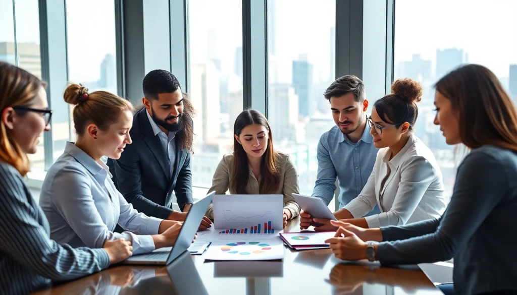 Enhance your digital marketing with insights from https://www.maeden.com/en, showcasing teamwork in a modern office.