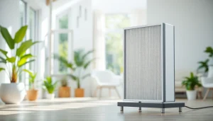 Enhance your air quality with a high-efficiency hepa filter in a modern home setting.