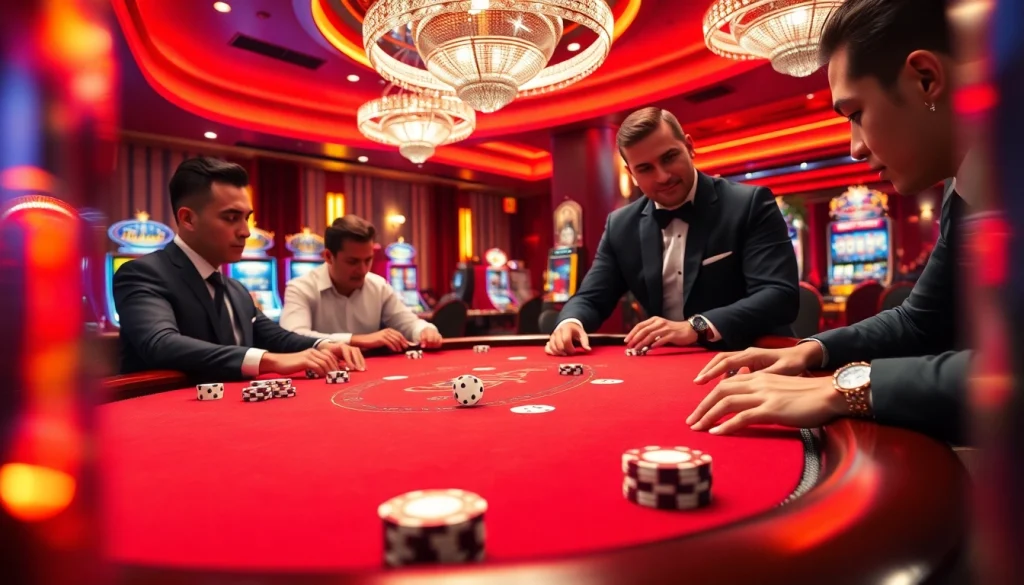 Experience the high-stakes excitement at THABET Casino with vibrant poker gameplay and luxury surroundings.