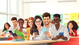 Enhancing school life with a smartphone solution in school life for collaborative learning.